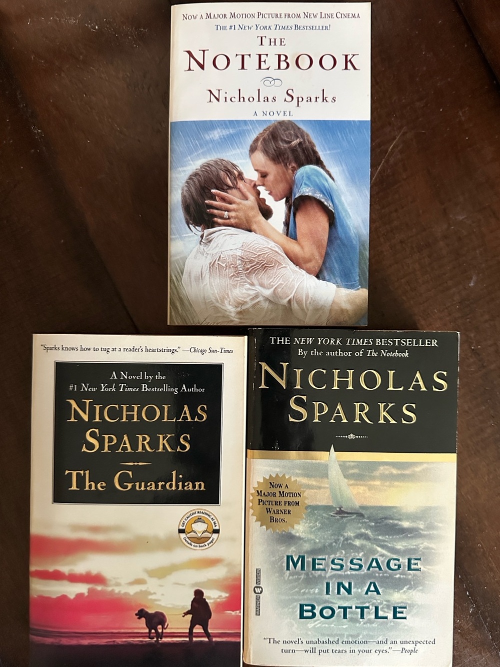 Nicholas Sparks Books - Lot of 3